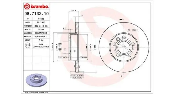 Bremsscheibe MAGNETI MARELLI 360406050100