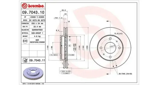 Bremsscheibe MAGNETI MARELLI 360406051600 Bild Bremsscheibe MAGNETI MARELLI 360406051600