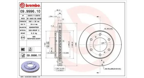 Bremsscheibe MAGNETI MARELLI 360406059900 Bild Bremsscheibe MAGNETI MARELLI 360406059900