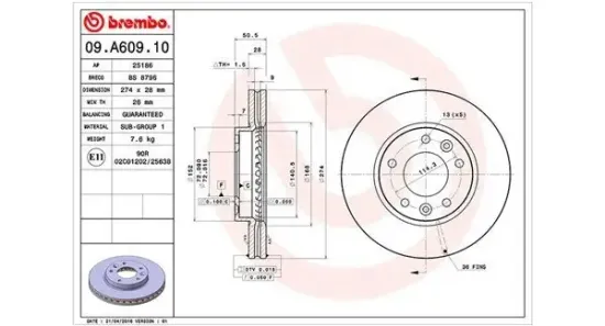 Bremsscheibe Vorderachse MAGNETI MARELLI 360406078100 Bild Bremsscheibe Vorderachse MAGNETI MARELLI 360406078100