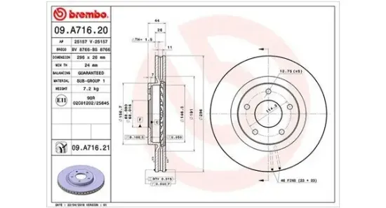 Bremsscheibe Vorderachse MAGNETI MARELLI 360406086800 Bild Bremsscheibe Vorderachse MAGNETI MARELLI 360406086800