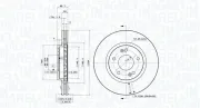 Bremsscheibe Vorderachse MAGNETI MARELLI 360406087900