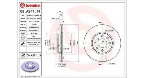 Bremsscheibe Vorderachse MAGNETI MARELLI 360406091200 Bild Bremsscheibe Vorderachse MAGNETI MARELLI 360406091200