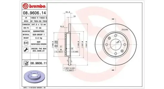 Bremsscheibe MAGNETI MARELLI 360406102500 Bild Bremsscheibe MAGNETI MARELLI 360406102500