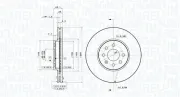 Bremsscheibe Vorderachse MAGNETI MARELLI 360406108100