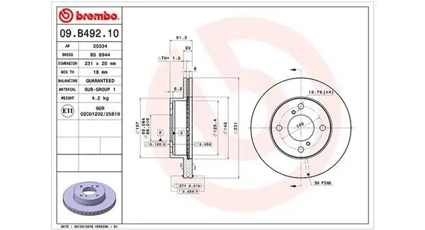 Bremsscheibe MAGNETI MARELLI 360406113100