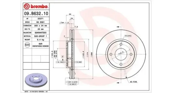 Bremsscheibe Vorderachse MAGNETI MARELLI 360406119300 Bild Bremsscheibe Vorderachse MAGNETI MARELLI 360406119300