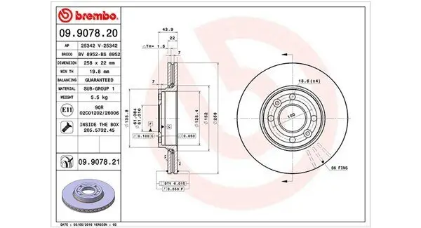 Bremsscheibe MAGNETI MARELLI 360406121800