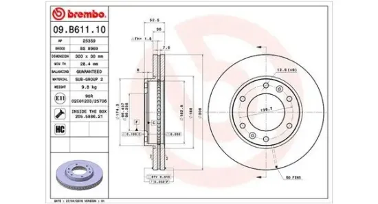Bremsscheibe Vorderachse MAGNETI MARELLI 360406125400 Bild Bremsscheibe Vorderachse MAGNETI MARELLI 360406125400