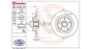 Bremsscheibe Hinterachse MAGNETI MARELLI 360406162100