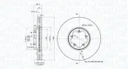 Bremsscheibe Vorderachse MAGNETI MARELLI 360406183500