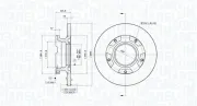 Bremsscheibe Hinterachse MAGNETI MARELLI 360406184400