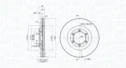 Bremsscheibe Vorderachse MAGNETI MARELLI 360406186600