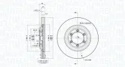 Bremsscheibe Vorderachse MAGNETI MARELLI 360406187200