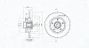 Bremsscheibe Hinterachse MAGNETI MARELLI 360406212500