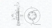 Bremsscheibe Vorderachse MAGNETI MARELLI 360406212800