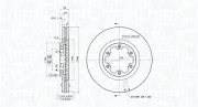 Bremsscheibe Vorderachse MAGNETI MARELLI 360406220900