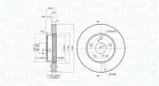 Bremsscheibe Vorderachse MAGNETI MARELLI 360406221000