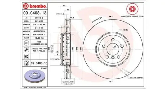 Bremsscheibe MAGNETI MARELLI 360406131204 Bild Bremsscheibe MAGNETI MARELLI 360406131204