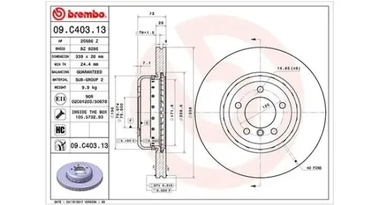 Bremsscheibe Vorderachse MAGNETI MARELLI 360406132904 Bild Bremsscheibe Vorderachse MAGNETI MARELLI 360406132904