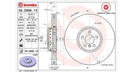 Bremsscheibe Vorderachse MAGNETI MARELLI 360406134004 Bild Bremsscheibe Vorderachse MAGNETI MARELLI 360406134004