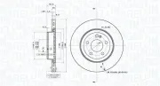 Bremsscheibe MAGNETI MARELLI 360406181504