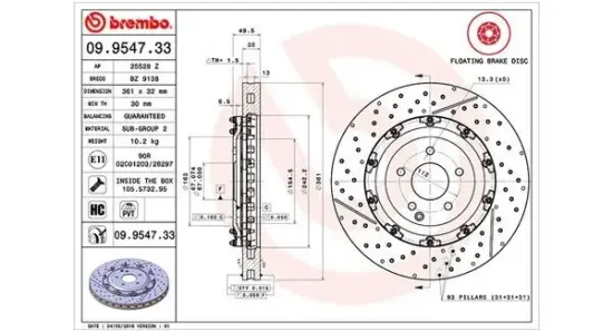 Bremsscheibe Vorderachse MAGNETI MARELLI 360406128903 Bild Bremsscheibe Vorderachse MAGNETI MARELLI 360406128903