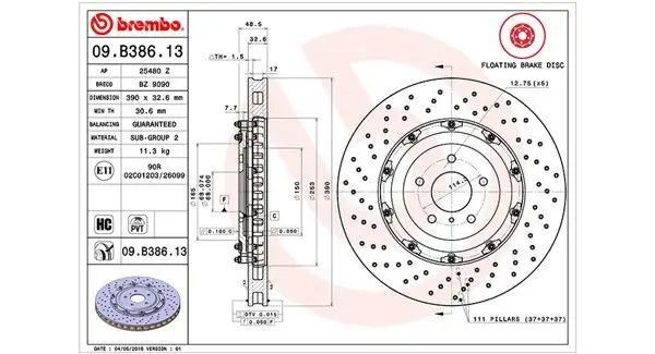 Bremsscheibe MAGNETI MARELLI 360406129803