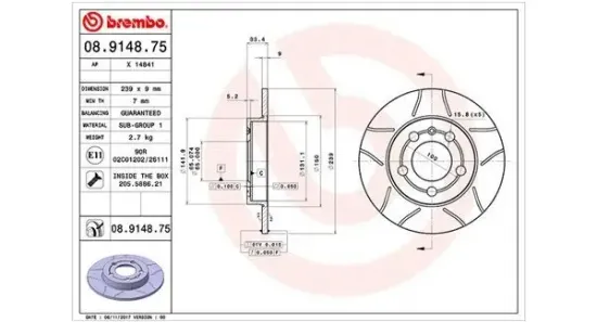 Bremsscheibe Hinterachse MAGNETI MARELLI 360406013205 Bild Bremsscheibe Hinterachse MAGNETI MARELLI 360406013205