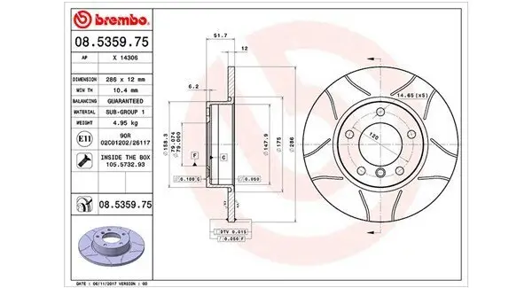 Bremsscheibe MAGNETI MARELLI 360406015905