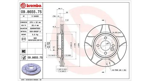 Bremsscheibe Vorderachse MAGNETI MARELLI 360406017405