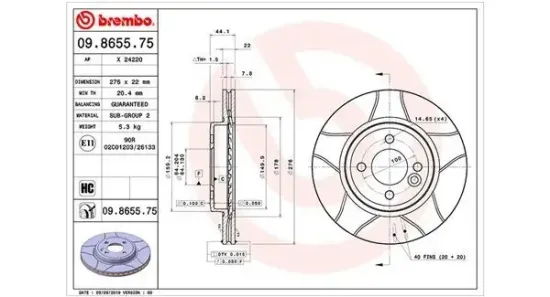 Bremsscheibe Vorderachse MAGNETI MARELLI 360406017405 Bild Bremsscheibe Vorderachse MAGNETI MARELLI 360406017405