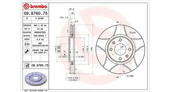 Bremsscheibe MAGNETI MARELLI 360406018905 Bild Bremsscheibe MAGNETI MARELLI 360406018905