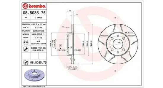 Bremsscheibe MAGNETI MARELLI 360406021605 Bild Bremsscheibe MAGNETI MARELLI 360406021605