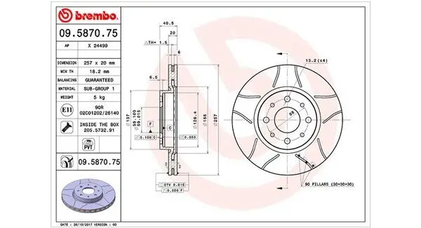 Bremsscheibe MAGNETI MARELLI 360406021905