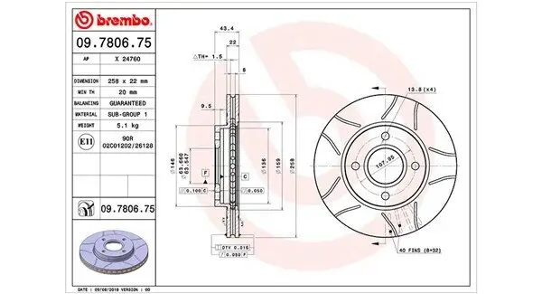 Bremsscheibe MAGNETI MARELLI 360406026005