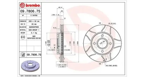 Bremsscheibe Vorderachse MAGNETI MARELLI 360406026005 Bild Bremsscheibe Vorderachse MAGNETI MARELLI 360406026005