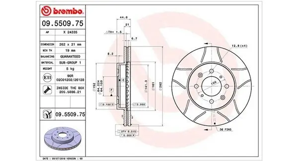 Bremsscheibe MAGNETI MARELLI 360406027705