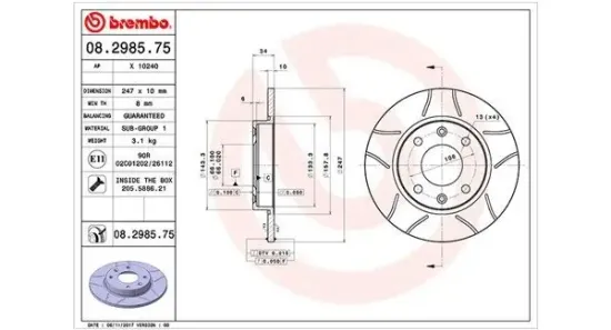 Bremsscheibe MAGNETI MARELLI 360406040405 Bild Bremsscheibe MAGNETI MARELLI 360406040405
