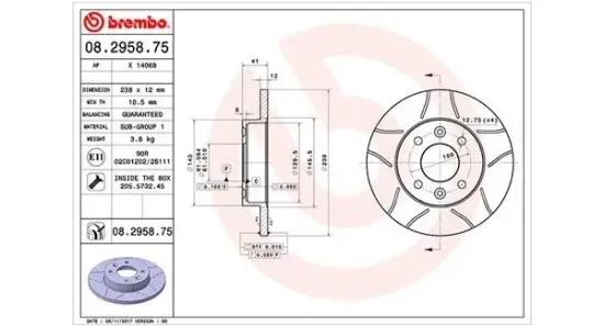 Bremsscheibe Vorderachse MAGNETI MARELLI 360406042105 Bild Bremsscheibe Vorderachse MAGNETI MARELLI 360406042105