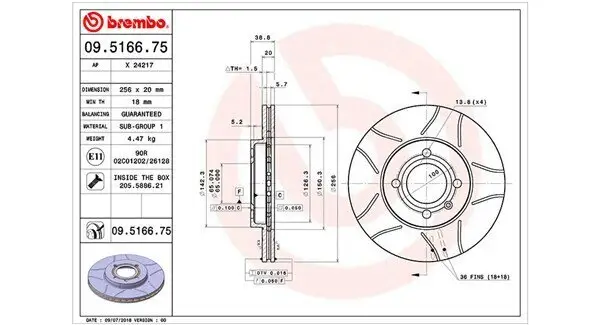 Bremsscheibe MAGNETI MARELLI 360406048105