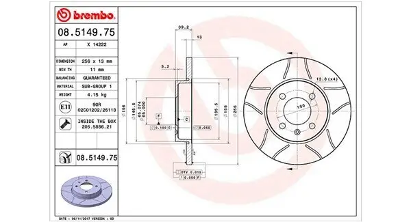 Bremsscheibe MAGNETI MARELLI 360406048205