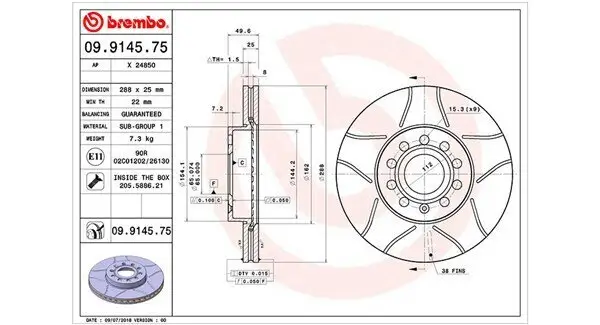 Bremsscheibe MAGNETI MARELLI 360406050505