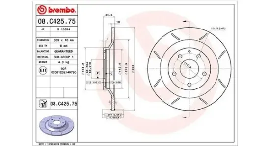 Bremsscheibe Hinterachse MAGNETI MARELLI 360406099505 Bild Bremsscheibe Hinterachse MAGNETI MARELLI 360406099505