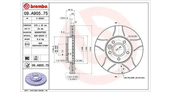 Bremsscheibe MAGNETI MARELLI 360406176305