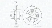 Bremsscheibe Hinterachse MAGNETI MARELLI 360406002201