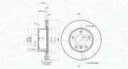 Bremsscheibe Vorderachse MAGNETI MARELLI 360406004601