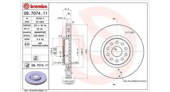 Bremsscheibe MAGNETI MARELLI 360406010701 Bild Bremsscheibe MAGNETI MARELLI 360406010701