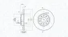 Bremsscheibe Hinterachse MAGNETI MARELLI 360406011401