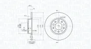 Bremsscheibe MAGNETI MARELLI 360406011401